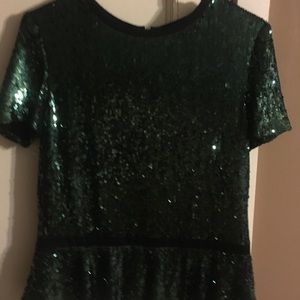 Tory Burch Erica Peplum NWT, Size small, green