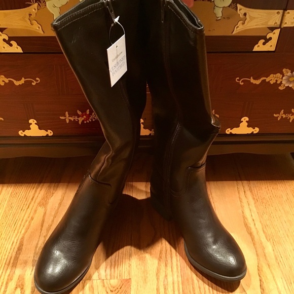 New Croft&Barrow Brown knee high boots SZ 6M - Picture 2 of 4