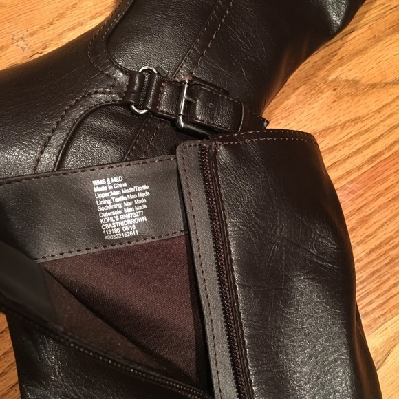 New Croft&Barrow Brown knee high boots SZ 6M - Picture 4 of 4