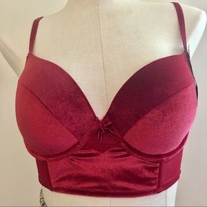 NWT Maidenform  velvet longline bra size 36b