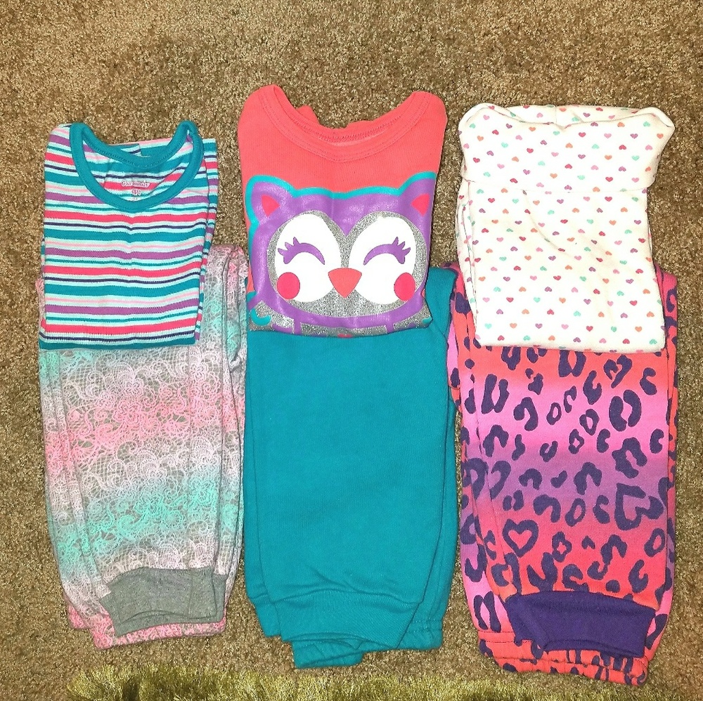 Winter sweatpants & tops (3 sets - 6 pcs)