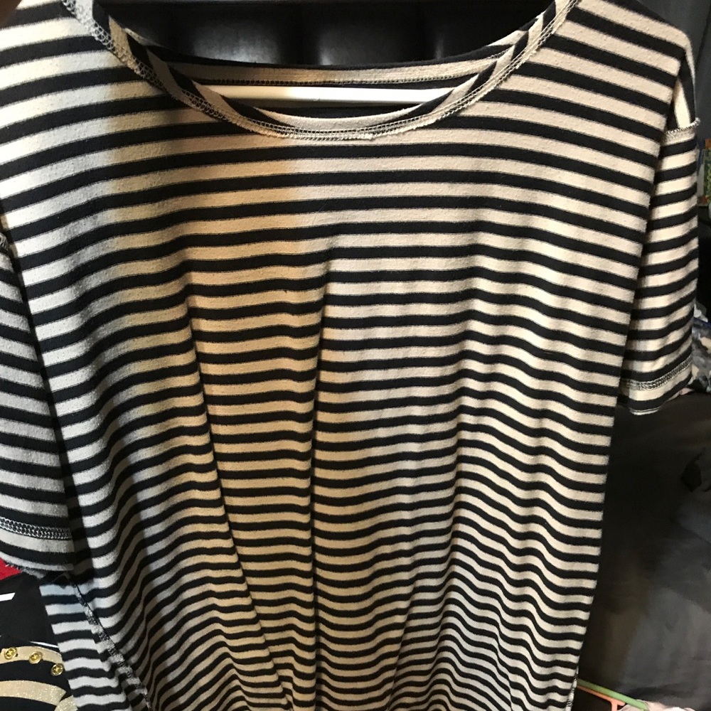 Black and Tan Blouse