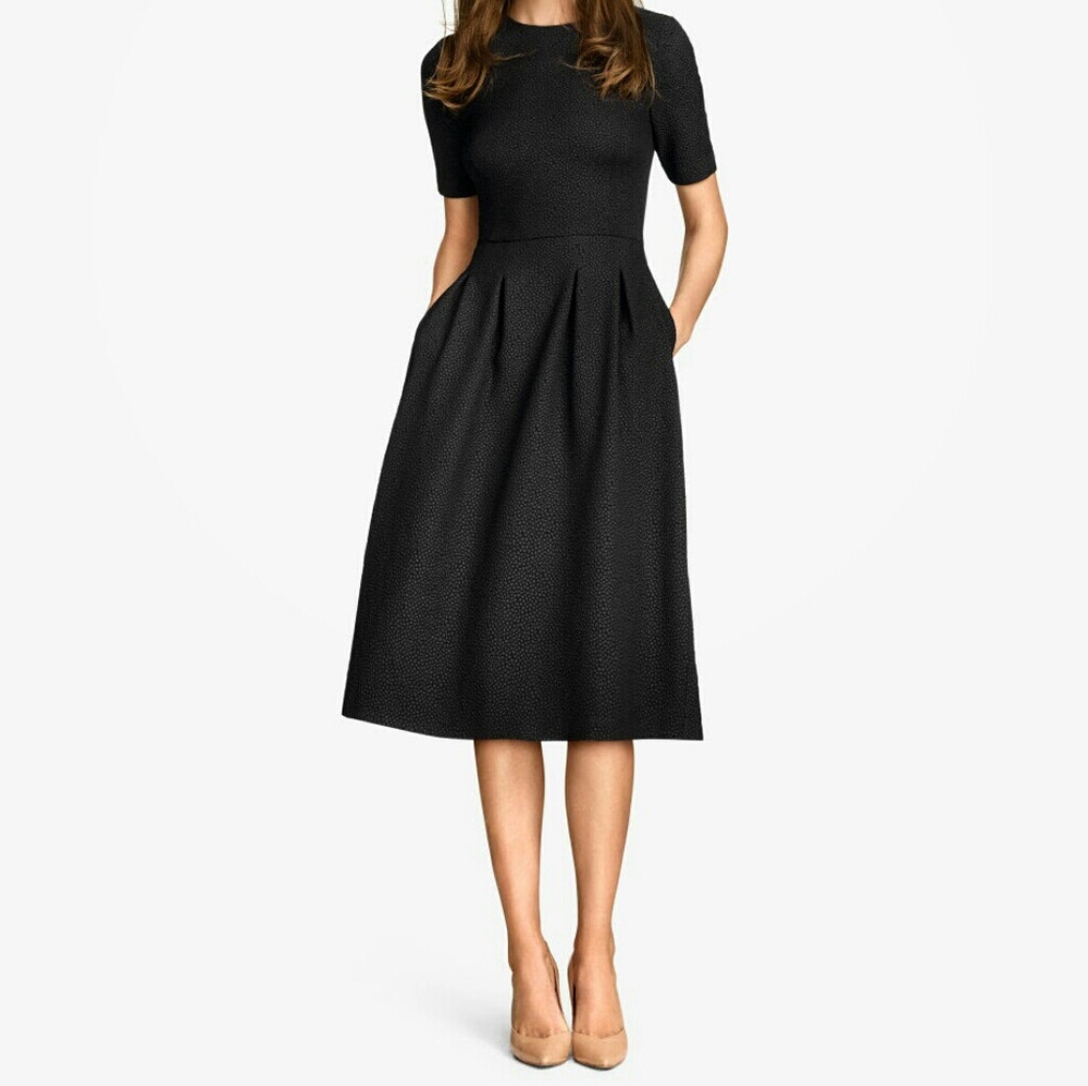 H&M Black Midi Dress