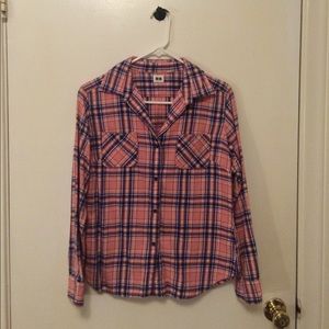 Uniqlo Plaid Button Down Size XL