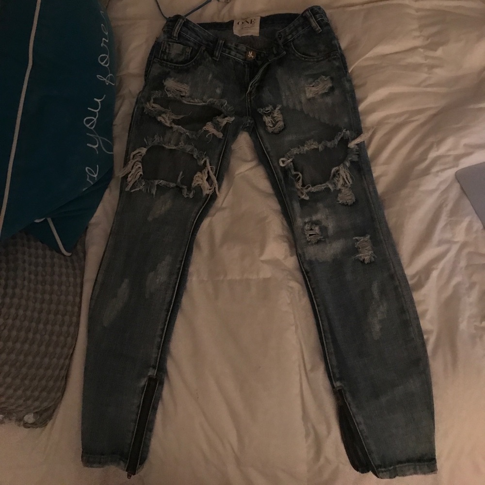 One teaspoon destroyed jeans