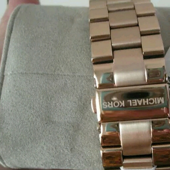 Michael Kors rose gold Crystal Chronograph watch main image 6
