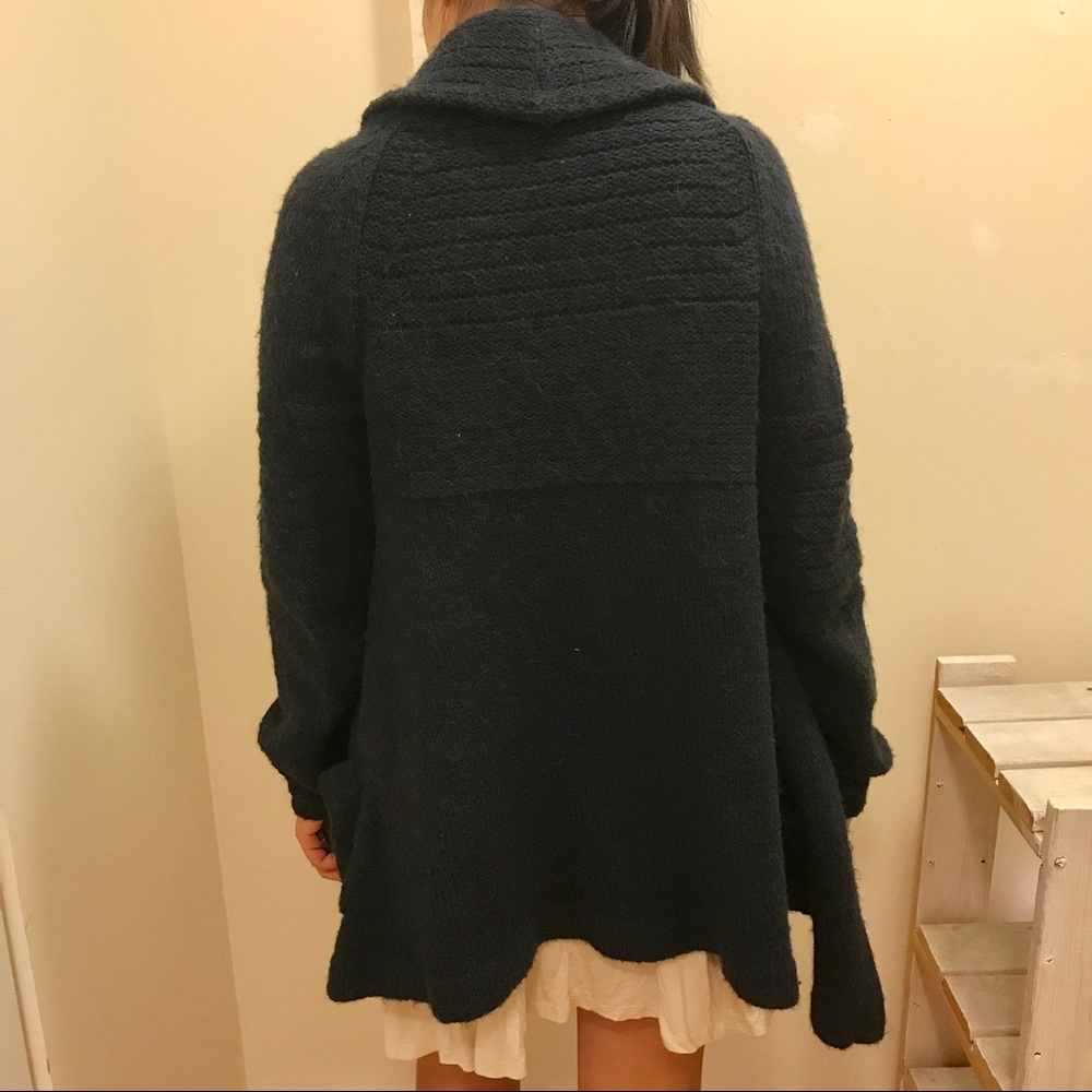 Soft Wool Collared Jacket - image 3