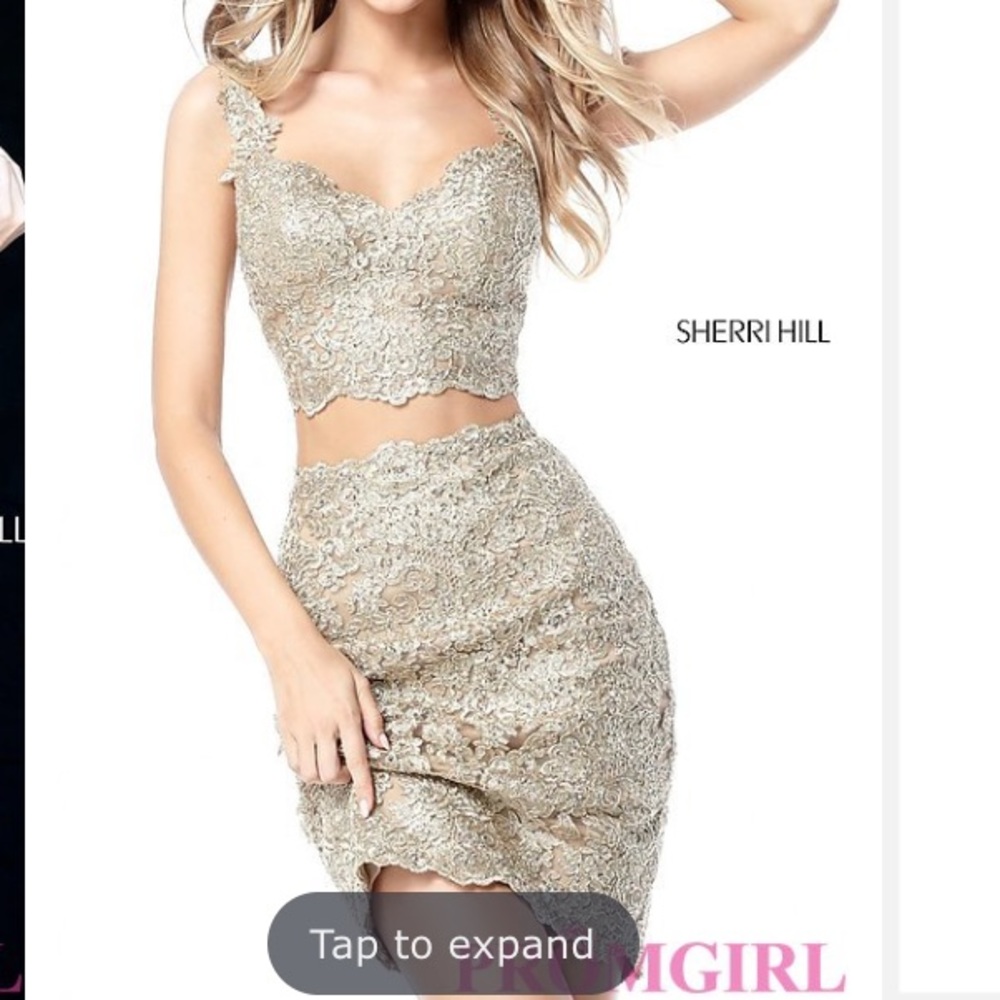 gold Sherri hill!!