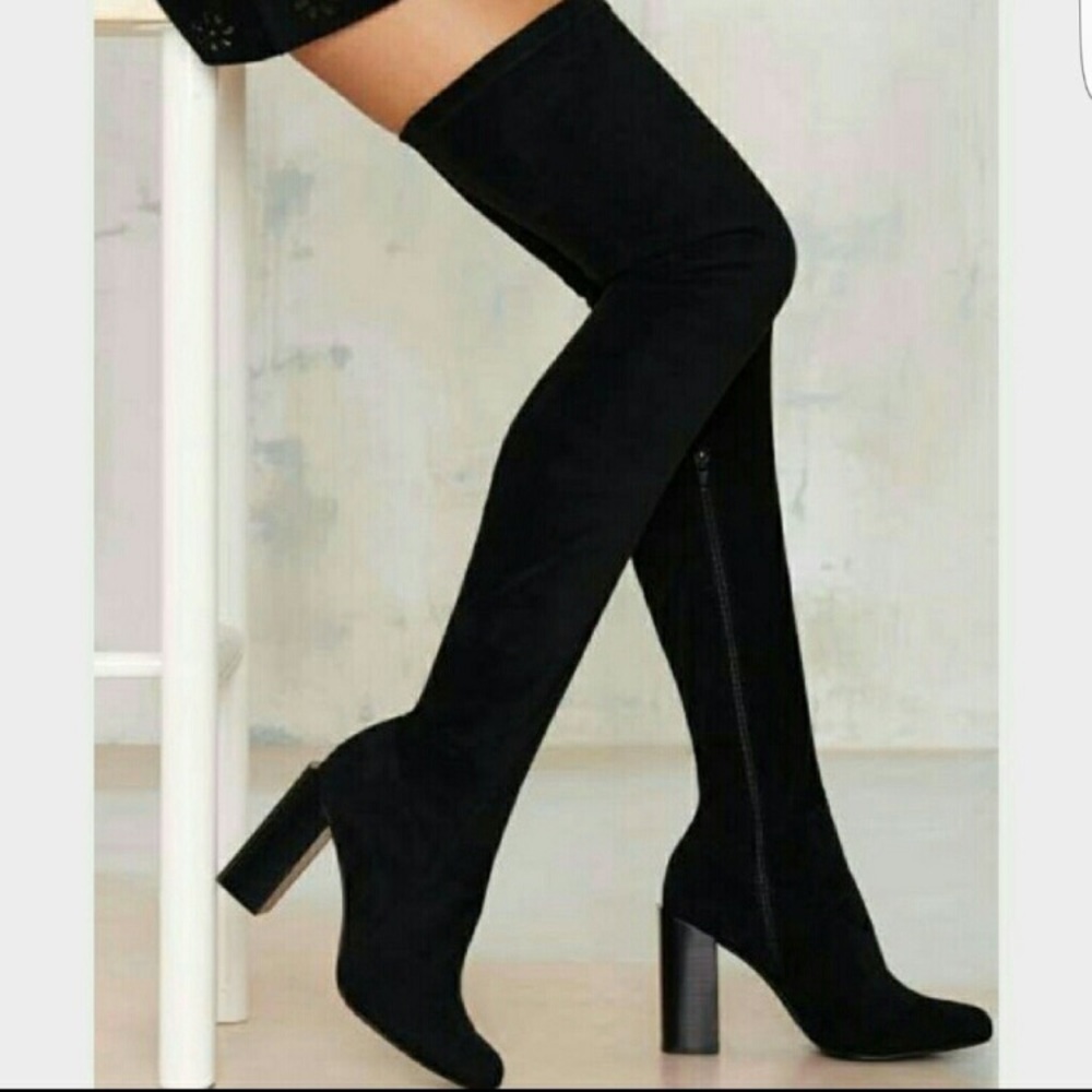 Jeffrey Campbell thigh high boots