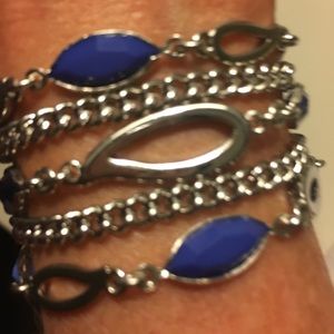 Bracelet and matching pierced earrings.