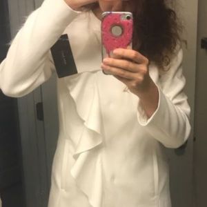 Zara basic white blazer