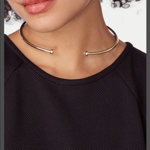 Gold collar necklace