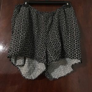 Black and White Shorts