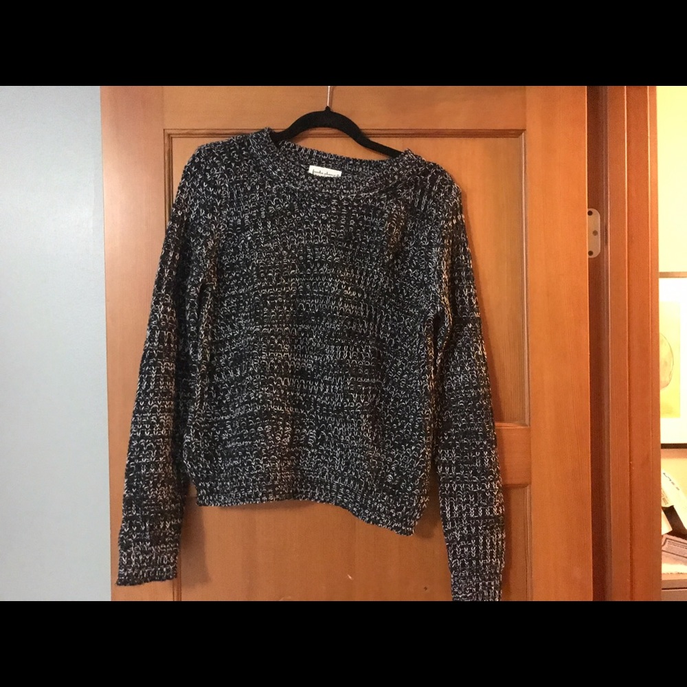 Salt and pepper knit sweater