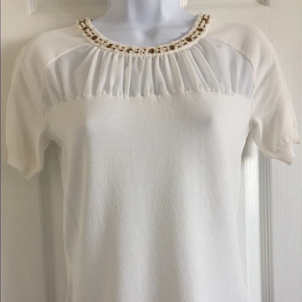 NWOT BEAUTIFUL CABLE & GAGE TOP