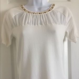 NWOT BEAUTIFUL CABLE & GAGE TOP