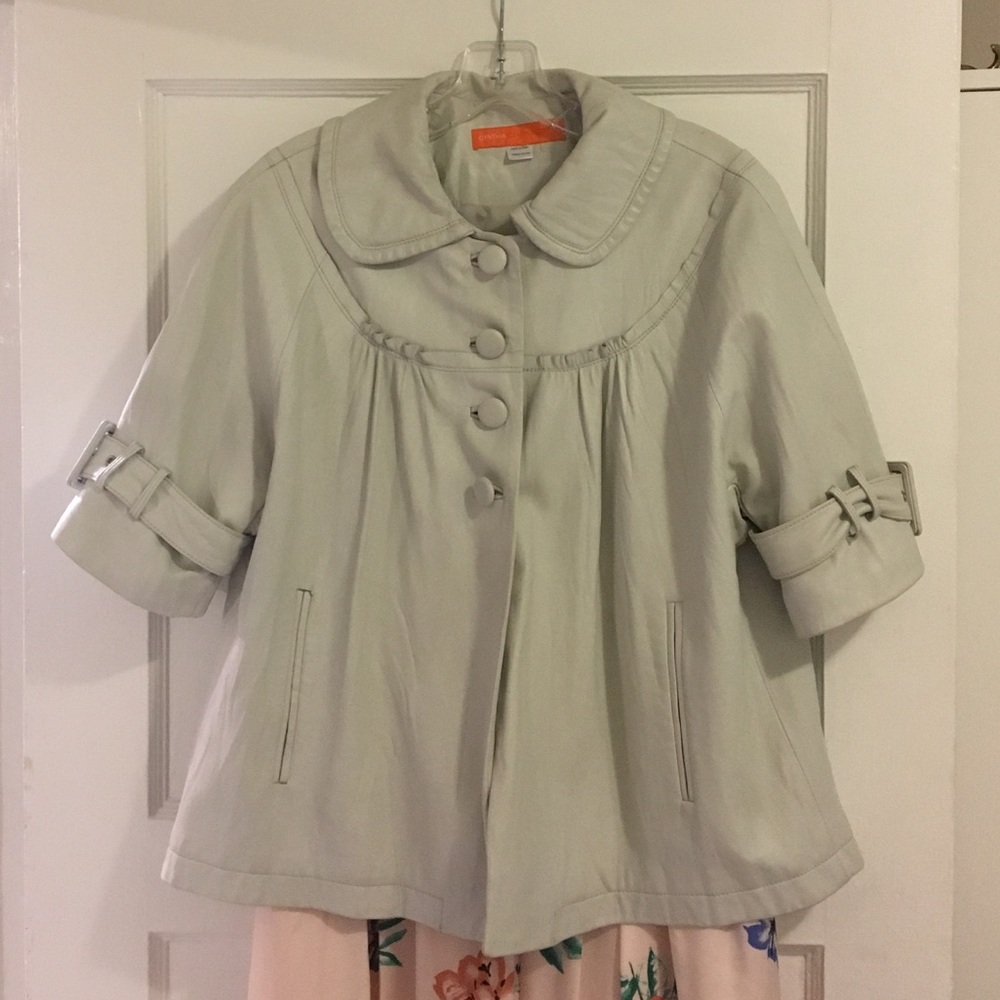 Cynthia Steffe genuine leather swing jacket