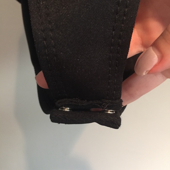 Sheer Black Wrap Front Bodysuit - Picture 6 of 6