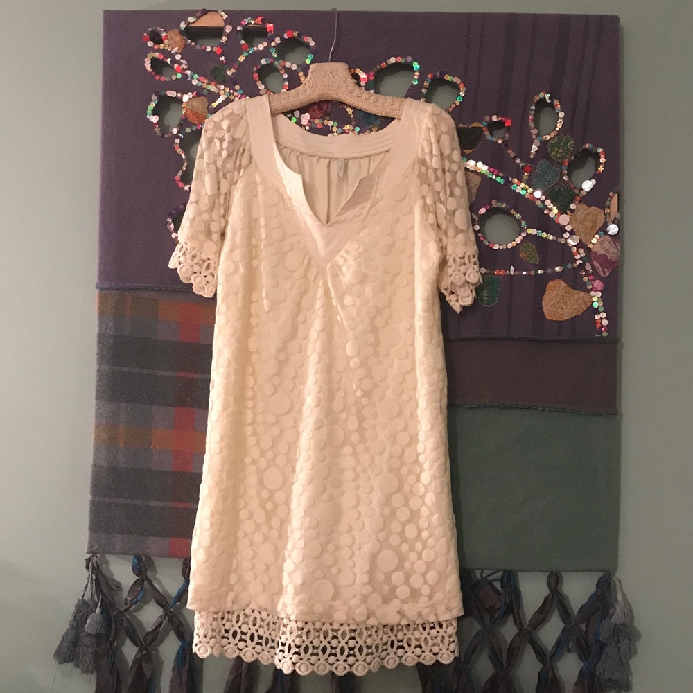 Ivory Shift dress