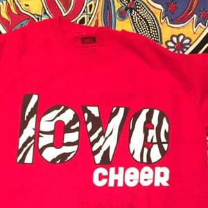 Love cheer tshirt size S