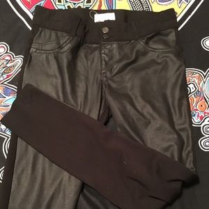 Fake leather pants size 9