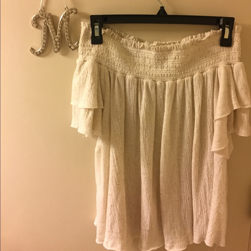 white off the shoulder top