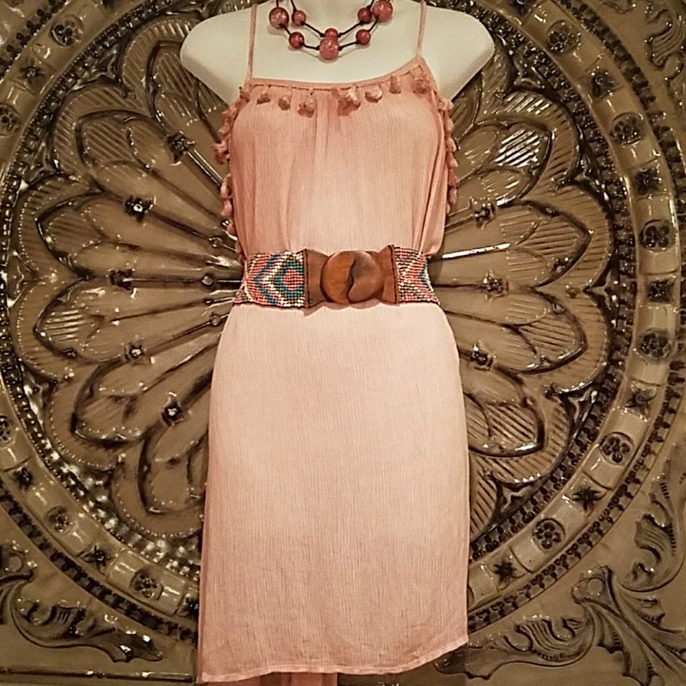 Adorable peach sun dress