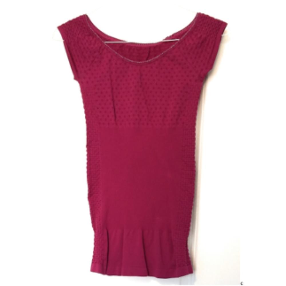 Stretch Lycra Cap Sleeve Top Blouse Shirt Tank S