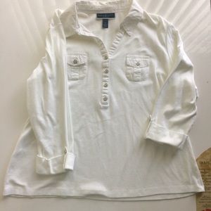Karen Scott Tops - Karen Scotts Shirt 3/4 length Sleeves Size 1X Karen Scott Tops - Karen Scotts Shirt 3/4 length Sleeves Size 1X
