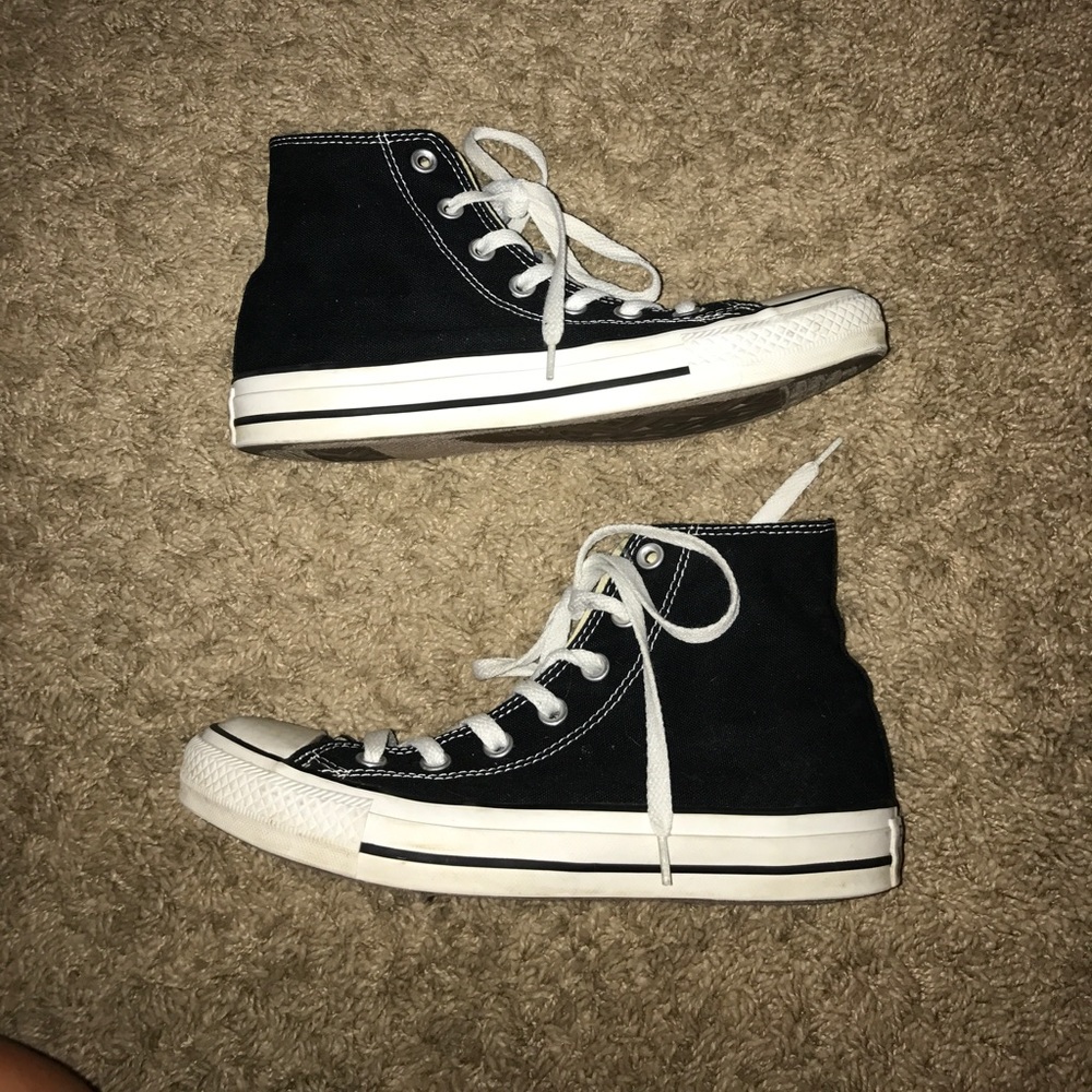 Women's Black High-Top Converse All-Star