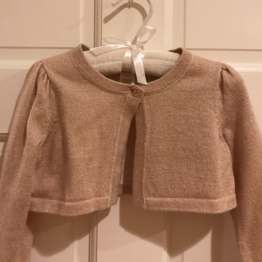 Janie and Jack Rose Gold Sweater