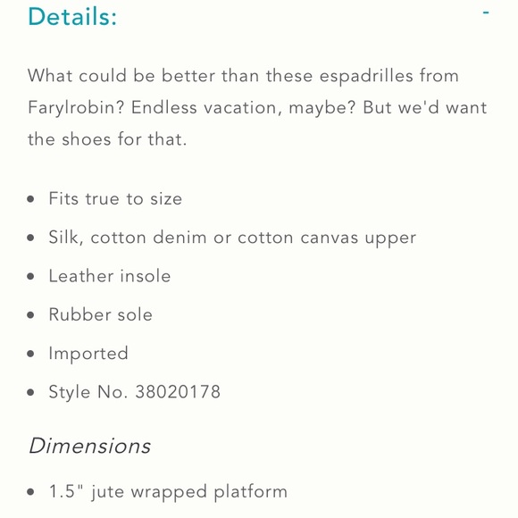 NWB Anthropologie Farylrobin Donna Espadrilles, 5 - Picture 2 of 2