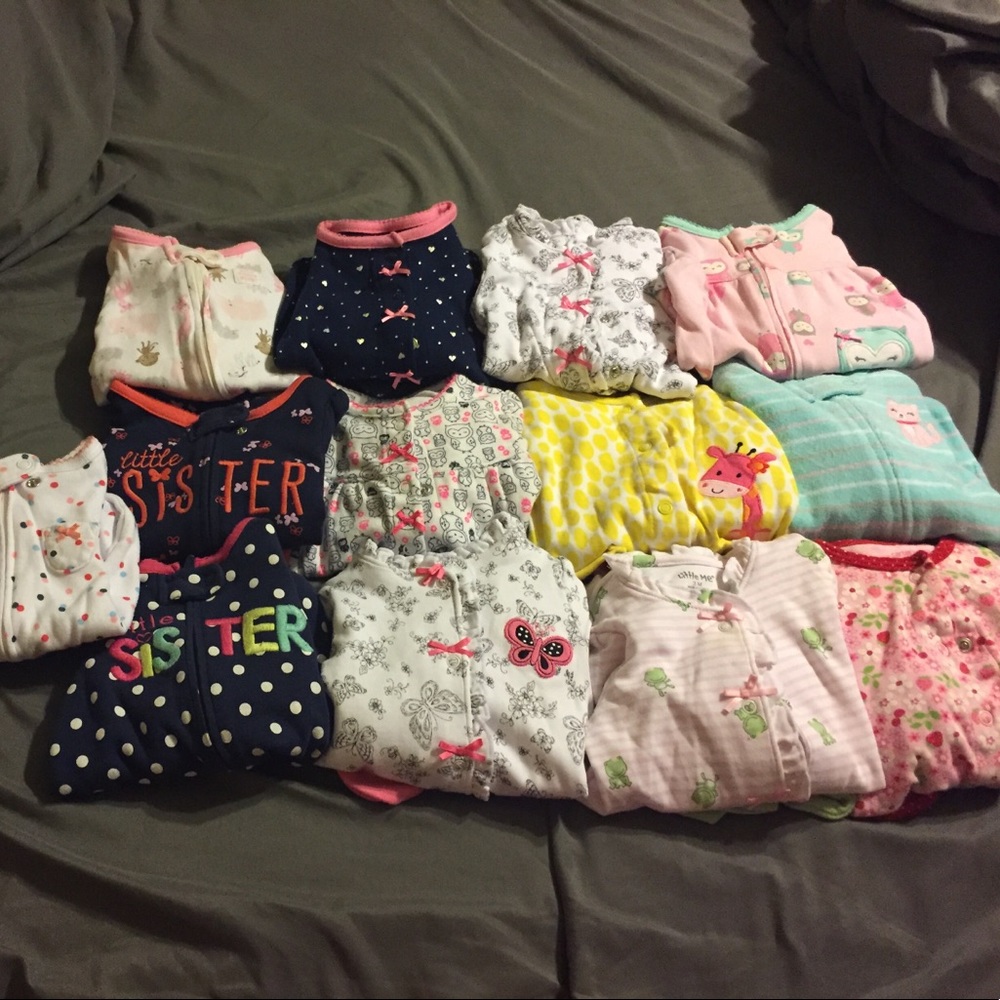 13 baby pj's. 3m bundle
