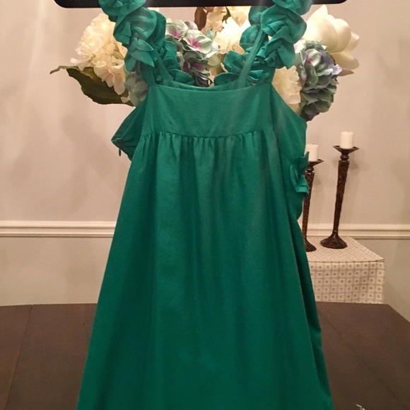 Susana Monaco Green Silk Dress - Picture 3 of 7