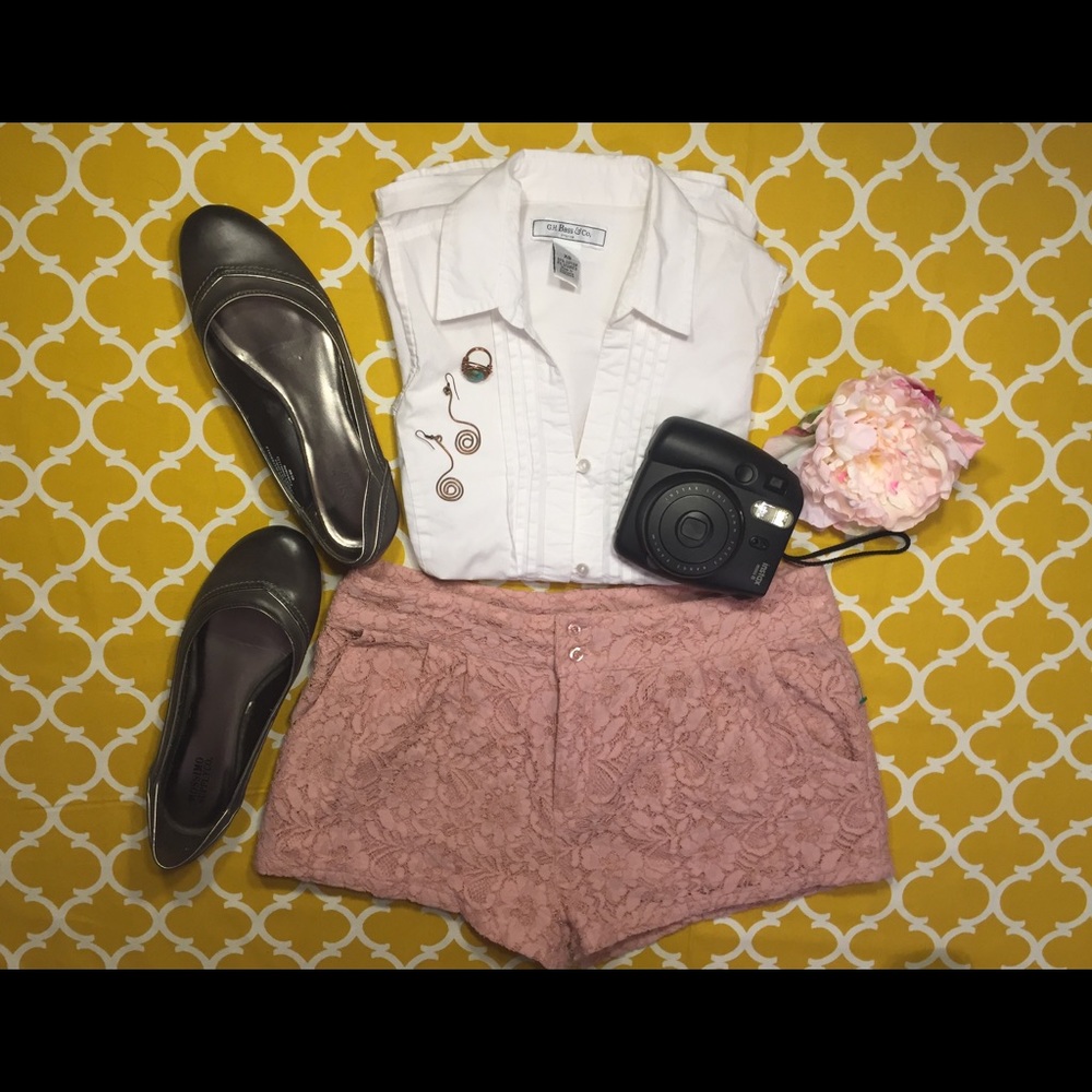 Pink Blush Forever 21 Woven Shorts