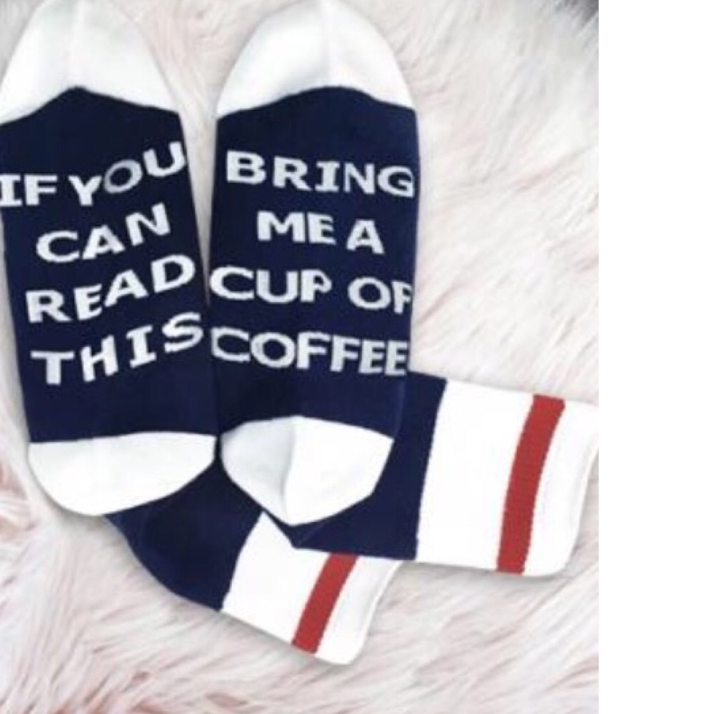 If you can read this bring me a cup of ☕️ socks - Picture 5 of 5