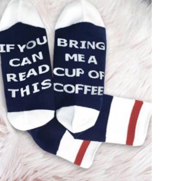 If you can read this bring me a cup of ☕️ socks - Picture 5 of 5