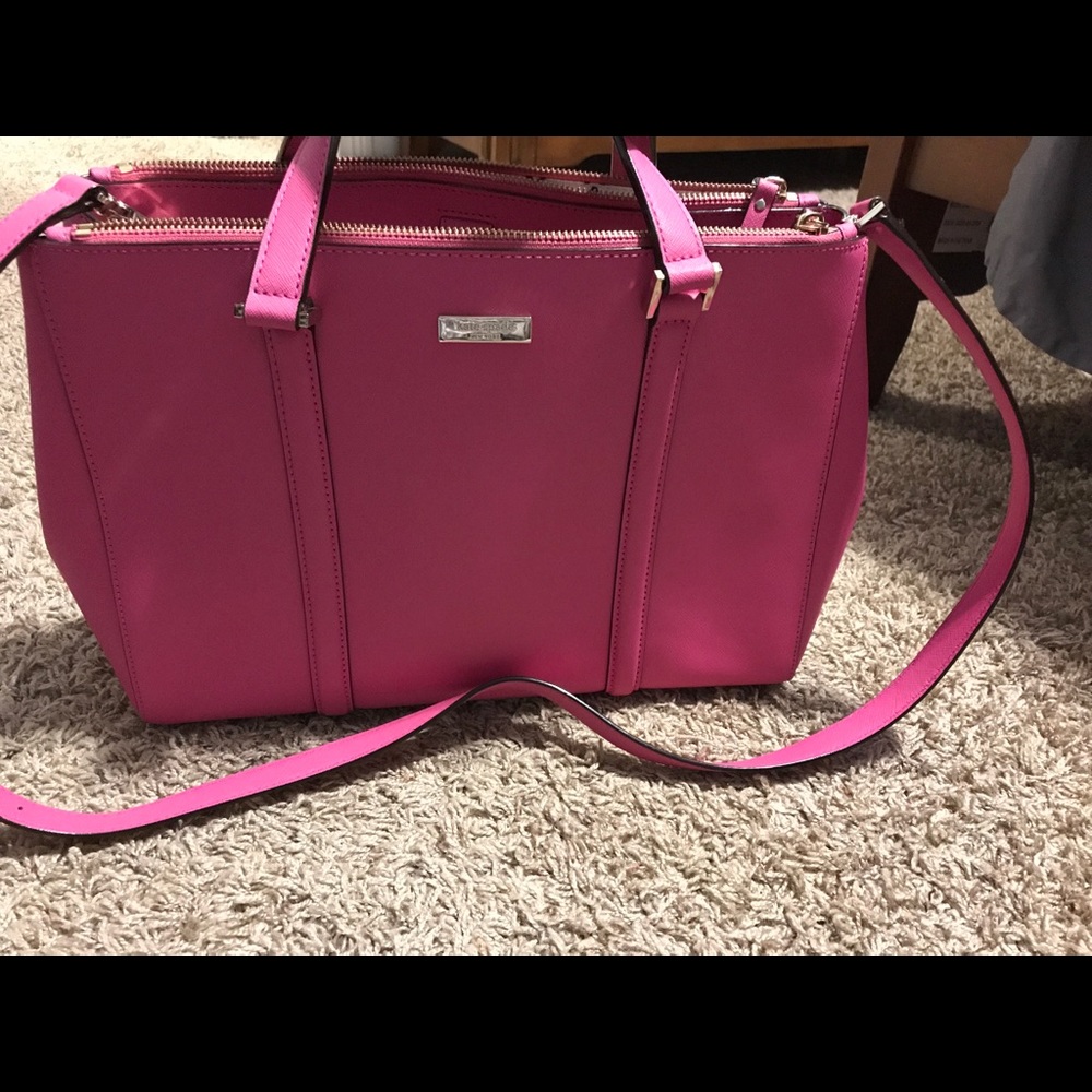 Bright pink Kate Spade purse and wallet - Picture 2 of 8