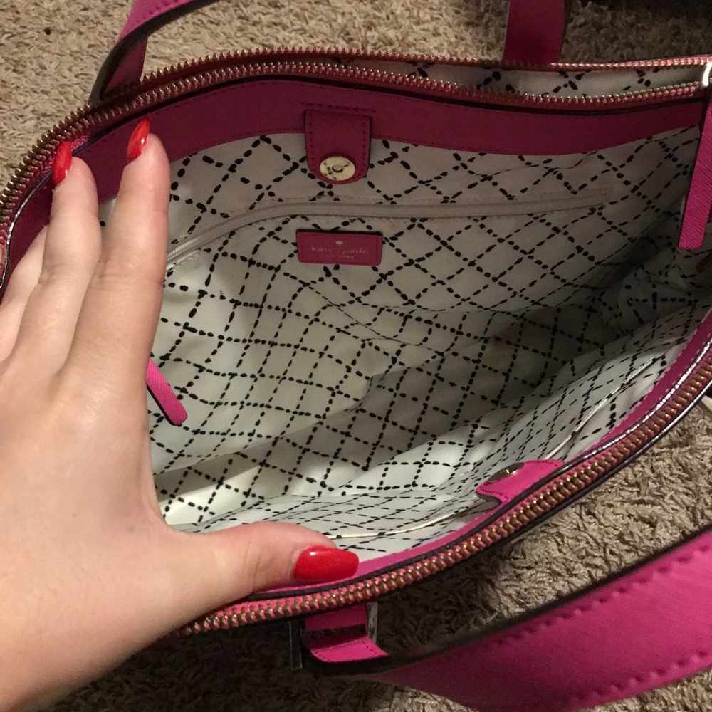 Bright pink Kate Spade purse and wallet - Picture 5 of 8