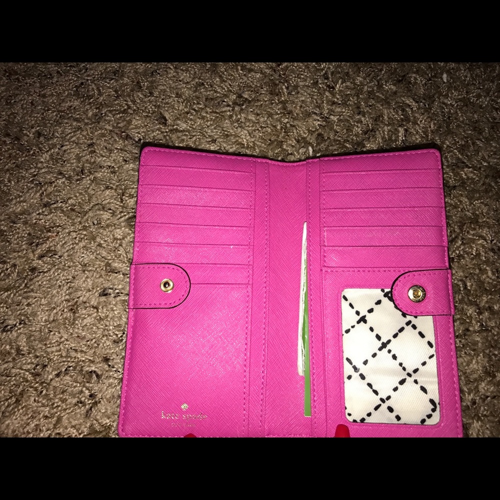 Bright pink Kate Spade purse and wallet - Picture 7 of 8