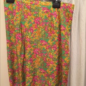 Boden floral pencil skirt
