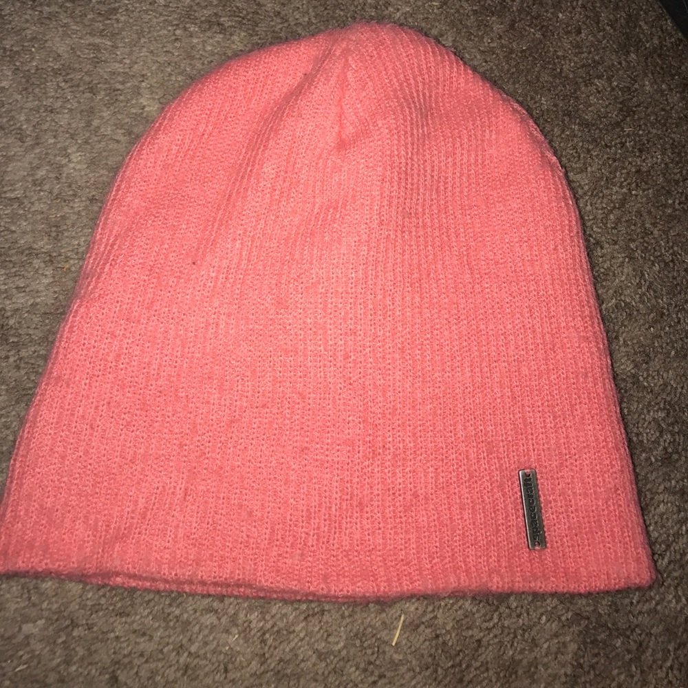 Pink spacecraft beanie