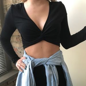 Forever 21 twisted crop top