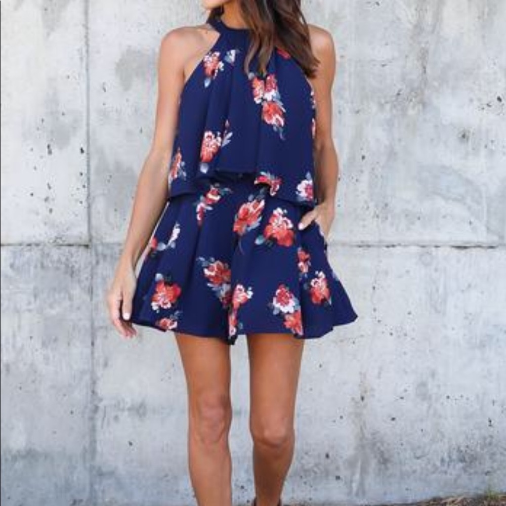 NWT Flowy Floral Romper