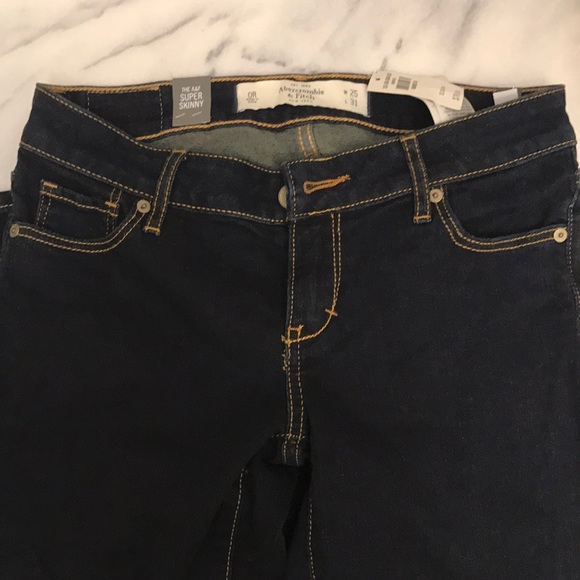 🆕Abercrombie&Fitch skinny denim size 25 0R - Picture 2 of 4