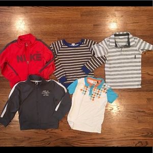 Assorted boys jackets and shirts