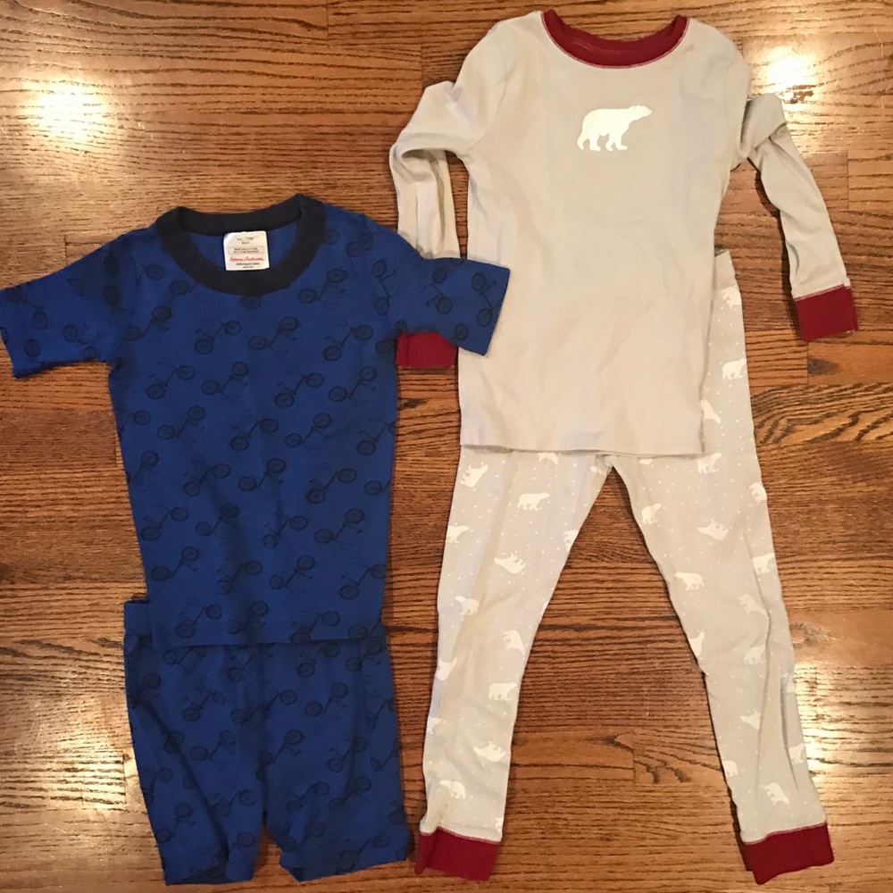 Two boys pajama sets - bear and bicycles