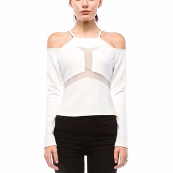 White Off-Shoulder Top - Picture 1 of 1
