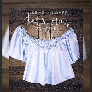 Off the shoulder blouse