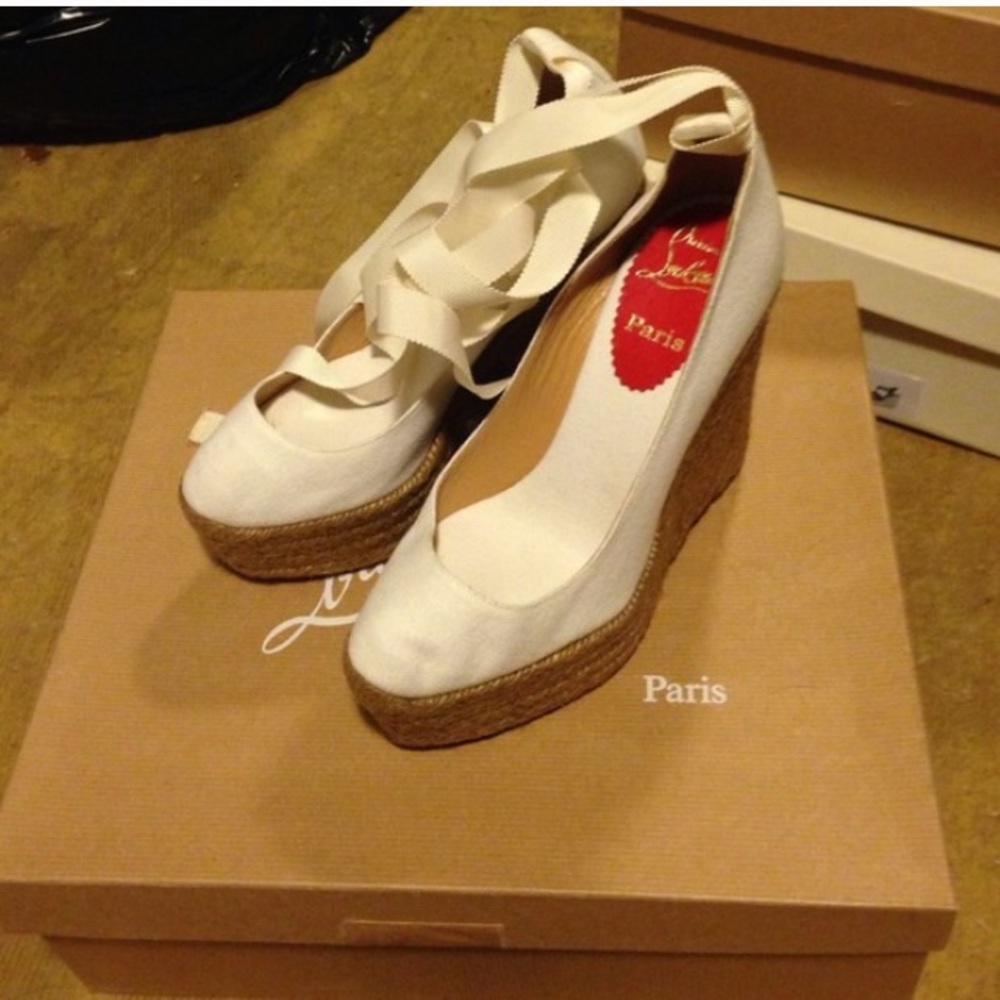 Louboutin Espadrilles Wedges